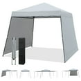 thumbnail image 1 of YYAo Outdoor Party Tent, CanopyCanopy, Shade Shelter, Patio 10x10FT Instant Pop-up Canopy Folding Tent with Sidewalls and Awnings Outdoor-Gray, 1 of 8