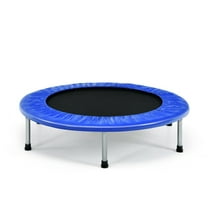 YYAo Outdoor Trampoline, Recreational Trampoline,38 Inch Mini Folding Trampoline Portable Leisure Fitness Backboard-Blue