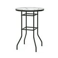 thumbnail image 1 of YYAo Patio Bar Set, Outdoor Conversation Sets,38 Inch Patio Bar Table with Tempered Glass Tabletop, 1 of 6