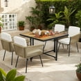 thumbnail image 1 of YYAo Patio Dining Sets,Patio Dining Chairs and Table,5 Pieces Patio Dining Set with Acacia Wood Tabletop, 1 of 12
