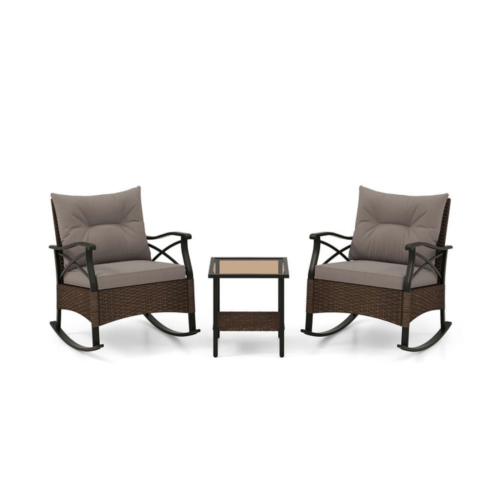YYAo Patio Seating Sets,Outdoor Living Room Sets,3 Pieces Outdoor ...