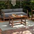 thumbnail image 1 of YYAo Patio&nbsp;Coffee&nbsp;Tables,Patio Tables,Solid Wood Patio Table with Slatted Tabletop for Garden Lawn Porch Balcony Poolside Living Room-Brown, 1 of 11