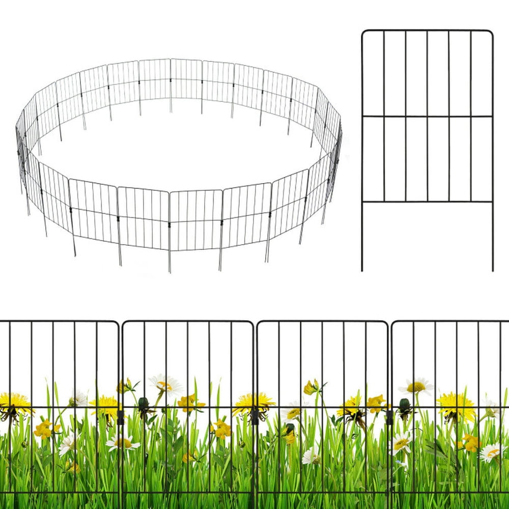 YYAo Privacy Fence Screen, 25 Pack Rustproof Decorative Garden Fence Set for Dog Flower bed