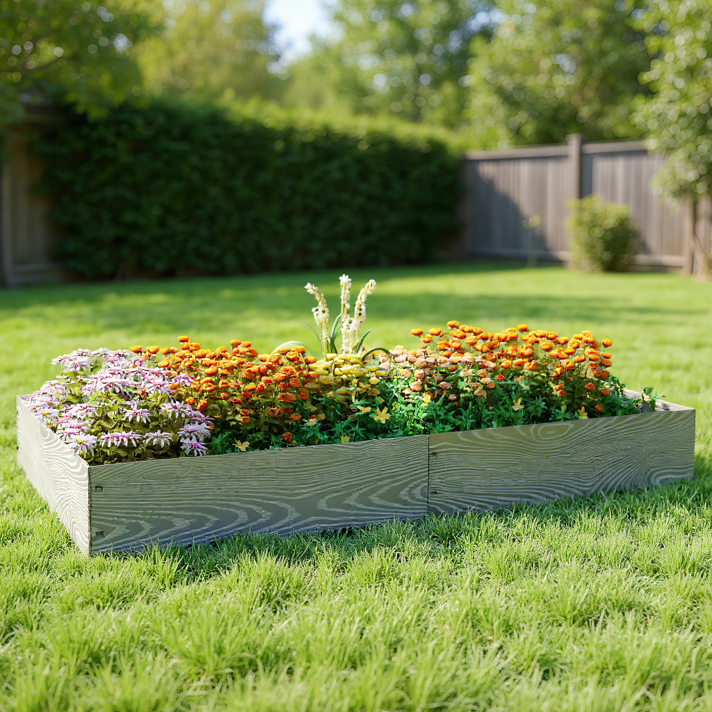YYAo Raised Garden Bed,Outdoor Planter Box,6-Pack 20 FT Galvanized Metal Landscape Edging for Lawn