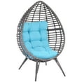 thumbnail image 1 of YYAo Rattan Egg Chair with Cushion, Sky Blue, 1 of 11