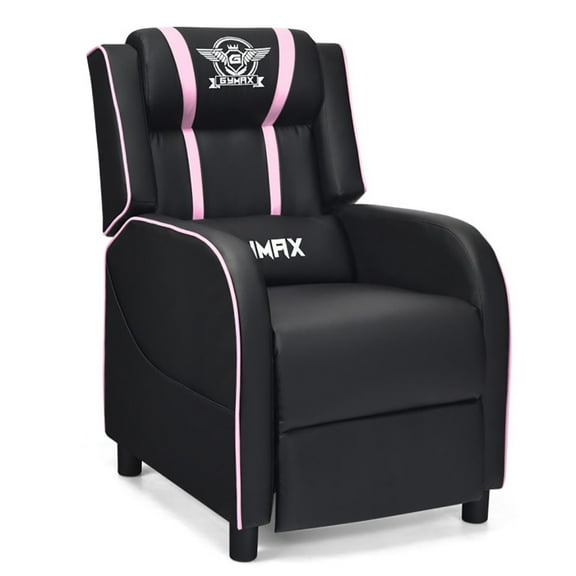 YYAo Recliners Home Theater Seating, Reclining Sofa Chair,Massage Racing Gaming Single Recliner Chair-Pink