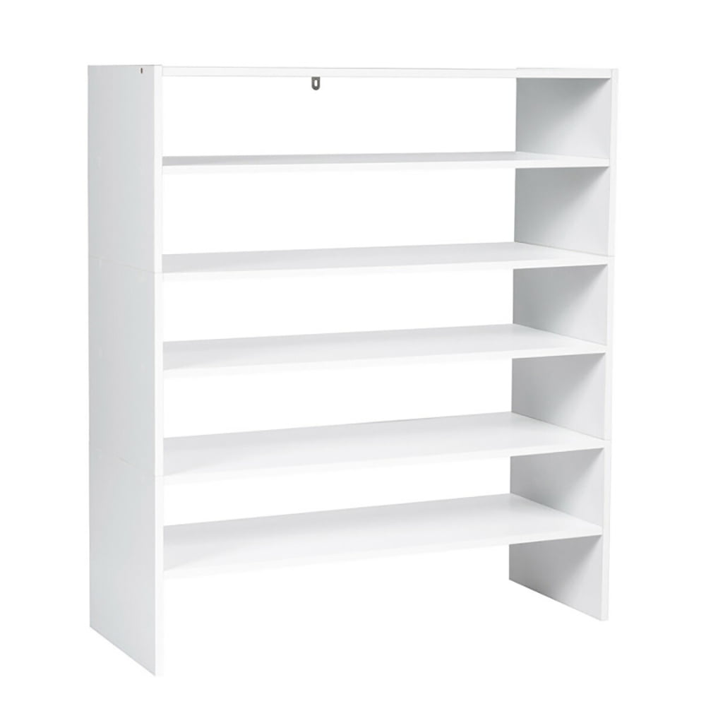 YYAo Shoe Rack, Shoe Organizer, Storage Shoe Shelf, 3 Pieces 31-Inch Stackable Multi-Shape Shoe Rack-White YYAo Shoe Rack, Shoe Organizer, Storage Shoe Shelf, 3 Pieces 31-Inch Stackable Multi-Shape Shoe Rack-White