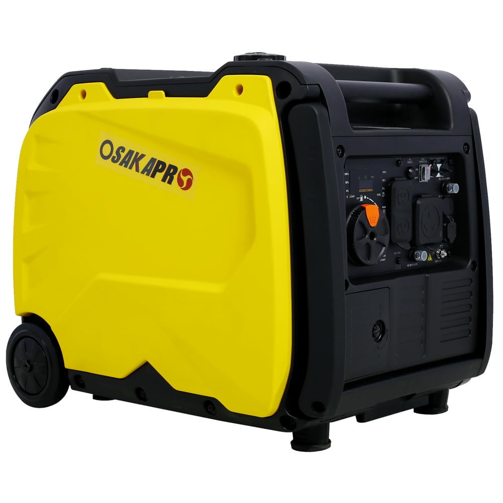 YYAo Super Quiet Inverter Generator 4500W Portable Generator Electric Start, Foldable Handle With Wheel,212Cc 4 Stroke Carb Epa Compliant