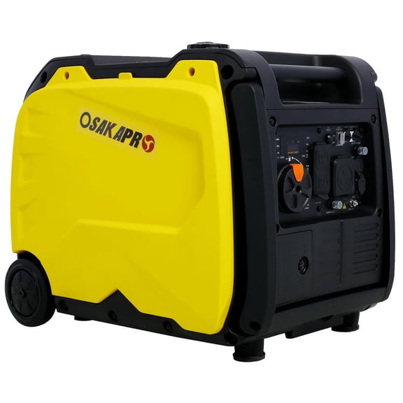 YYAo Super Quiet Inverter Generator 4500W Portable Generator Electric Start, Foldable Handle With Wheel,212Cc 4 Stroke Carb Epa Compliant