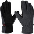 thumbnail image 1 of YYAo Warm Deerskin Winter Gloves Touch Screen Fingers Gloves Cold Weather Knit Cuff,M, 1 of 7