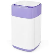 YYAo Washer and Spinner Combo, Laundry Washing Machine, 8lbs Portable Fully Automatic Washing Machine with Drain Pump-Purple