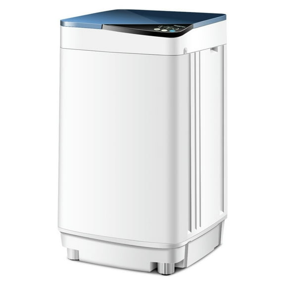 YYAo Washer and Spinner Combo, Laundry Washing Machine, Full-Automatic Washing Machine with Built-in Barrel Light-Blue