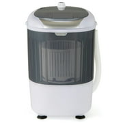 YYAo Washer and Spinner Combo, Laundry Washing Machine, Portable Mini Washing Machine Semi-Automatic Washer and Spinner Combo with Single Tub-Gray