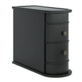 thumbnail image 1 of YYAo Wood End Table, Narrow Side Table Nightstand with 2 Drawers, Only one, 1 of 5