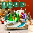 thumbnail image 1 of SINGOMON Christmas Snow Globe Decorative Resin Building Blocks, Light Music Snow Village, Christmas Music Box, Perfect Gift (Christmas Tree), 1 of 9