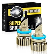 SINGOMON H11 Fog Light Bulb, 6500K 30000LM, Plug and Play, 2-Pack, Suitable for Cars