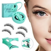 SINGOMON Magnetic Eyelashes with Applicator, Reusable Eyelashes, 5D Volume Lashes Kit No Glue Required Easy to Wear and Remove for Wedding, Photoshoot & PartyZP01