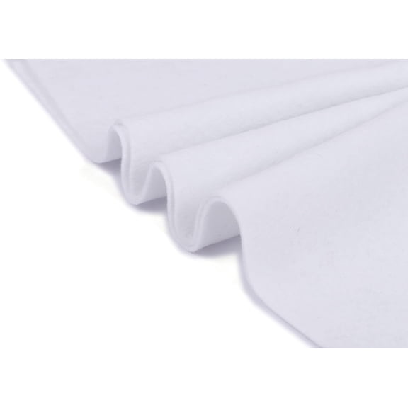 YYCRAFT 1 Yards Soft Felt by The Yard Fabric 74 Inch Wide 1.6mm Thick DIY Arts & Crafts Sewing-White