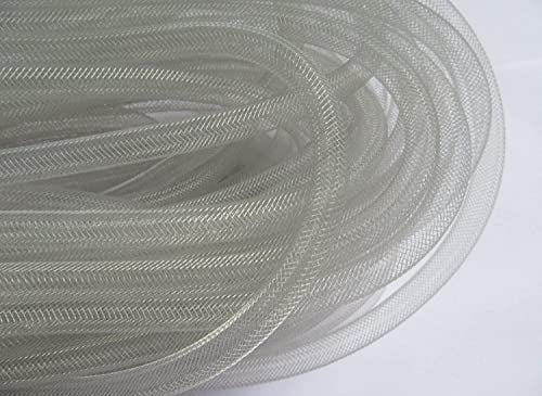 YYCRAFT 25 Yards Solid Mesh Tube Deco Flex For Wreaths Cyberlox CRIN ...