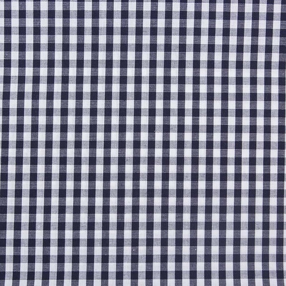 YYCRAFT Gingham Fabric 100% Cotton by The Yard 57" Wide Poly Cotton Blend, for Sewing, Quilting, Crafts, Tablecloths, Clothing(2 Yards,Navy)