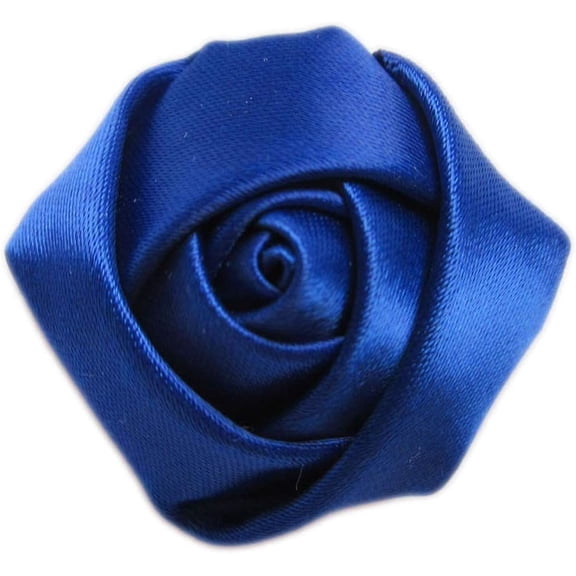 YYCRAFT Pack of 20pcs Satin 4d Rose 2" Craft Wedding Bride-Royal