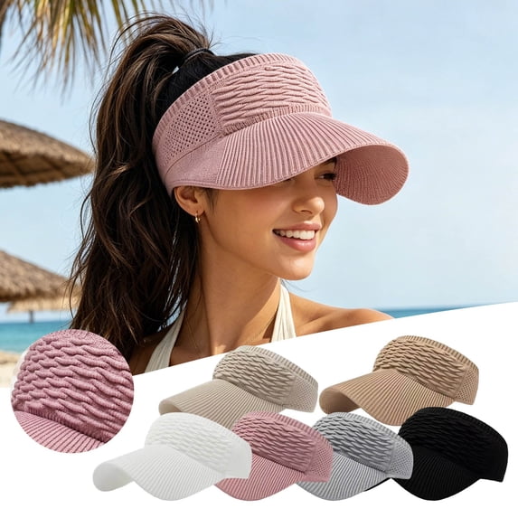 YYDENG Breathable Hollow Top Fish Scale Mesh Sun Visor Hat Waffle Mesh Breathable Sun Block Headwear Adjustable Fit Design For Backyard Gardening Road Trip Beach Vacation Outdoor Sports