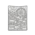 thumbnail image 1 of YYDENG Pumpkin Themed Halloween DIY Coloring Blanket, Interactive Hand‑Painting Art Throw Blanket Reusable Polyester Blanket for Family Holiday Craft & Home Interior Decor 70×100/150×130/150×200cm, 1 of 8