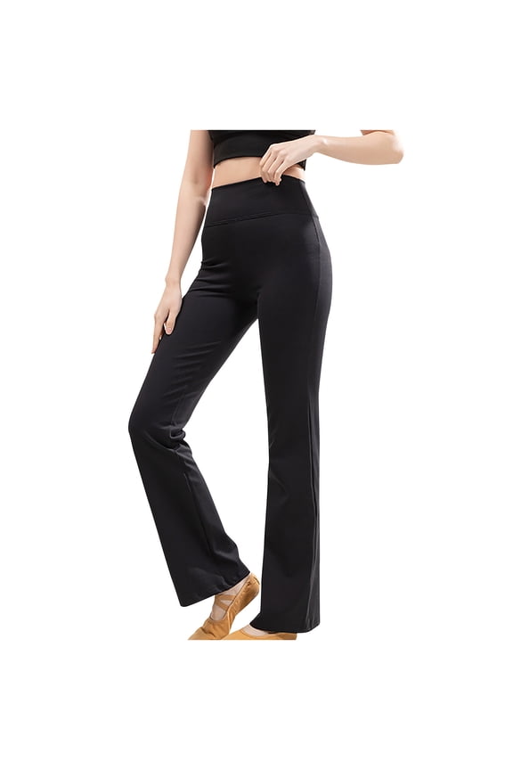 Bootcut Yoga Pants for Women High Waisted Yoga Pants with Pockets for Women Bootleg Work Pants Workout Pants Black XXL