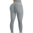 thumbnail image 1 of YYDGH Booty Leggings for Women Textured Scrunch Butt Lift Yoga Pants Slimming Workout High Waisted Anti Cellulite Tights Gray XL, 1 of 5