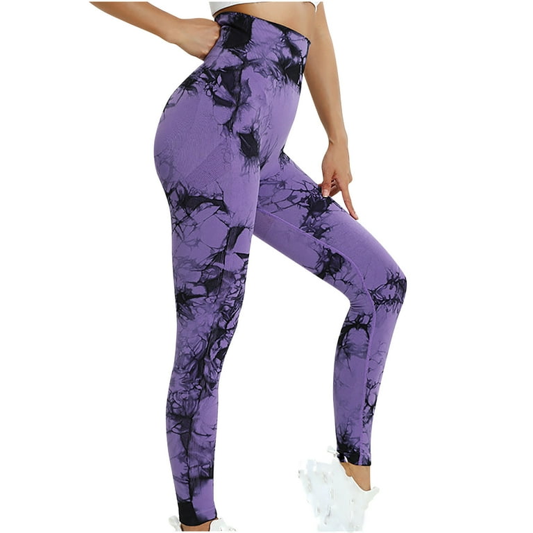 YYDGH Seamless Workout Leggings for Women Gym Yoga Pants Scrunch Butt Lift  Leggings High Waist Tummy Control Tights Hot Pink S