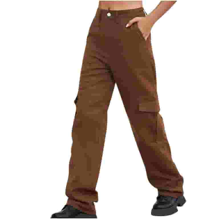 High Waisted Cargo Pants H&m Women's Comfy High-Waisted Cargo