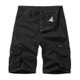 thumbnail image 1 of YYDGH Cargo Shorts for Mens Hiking Shorts Casual Summer Lightweight Shorts with Zipper Pockets Black L, 1 of 3