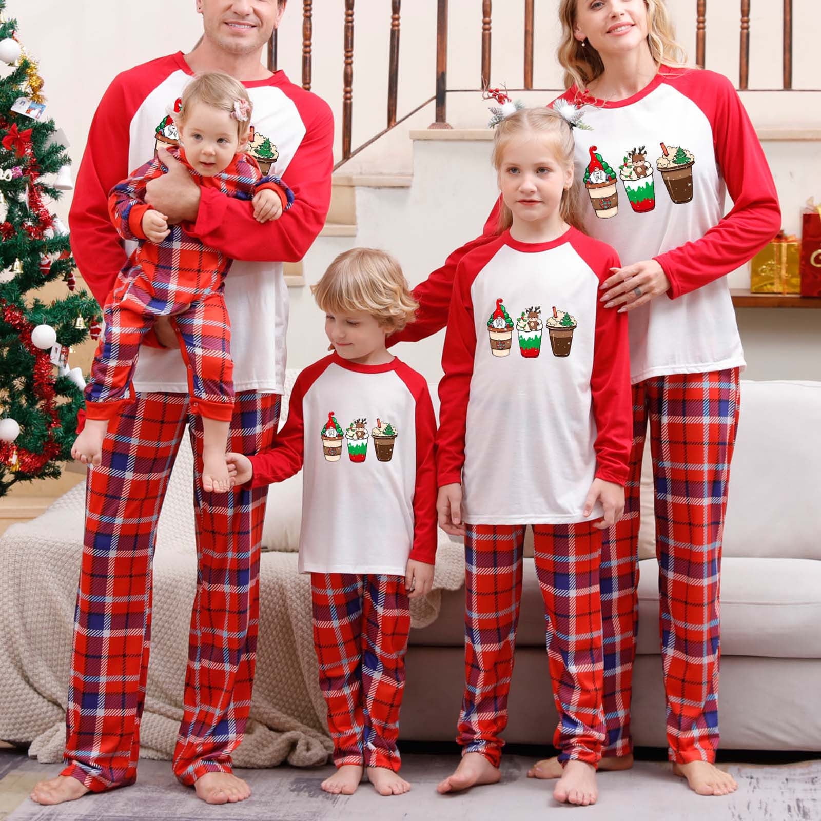 YYDGH Christmas Pajamas for Family 2023 Family Matching Outfits Xmas ...