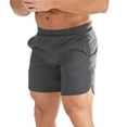 thumbnail image 1 of YYDGH Mens Dry Fit Running Athletic Shorts with Pockets, Water Resistant Lightweight Gym Workout Exercise Shorts Side Split Elastic Waist Shorts(Gray,XL), 1 of 6