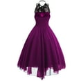thumbnail image 1 of YYDGH Women's Sleeveless Gothic Dress with Corset Halter Lace Swing Cocktail Dress Formal Steampunk Punk Hippie Goth Dresses(6#Purple,XXL), 1 of 4