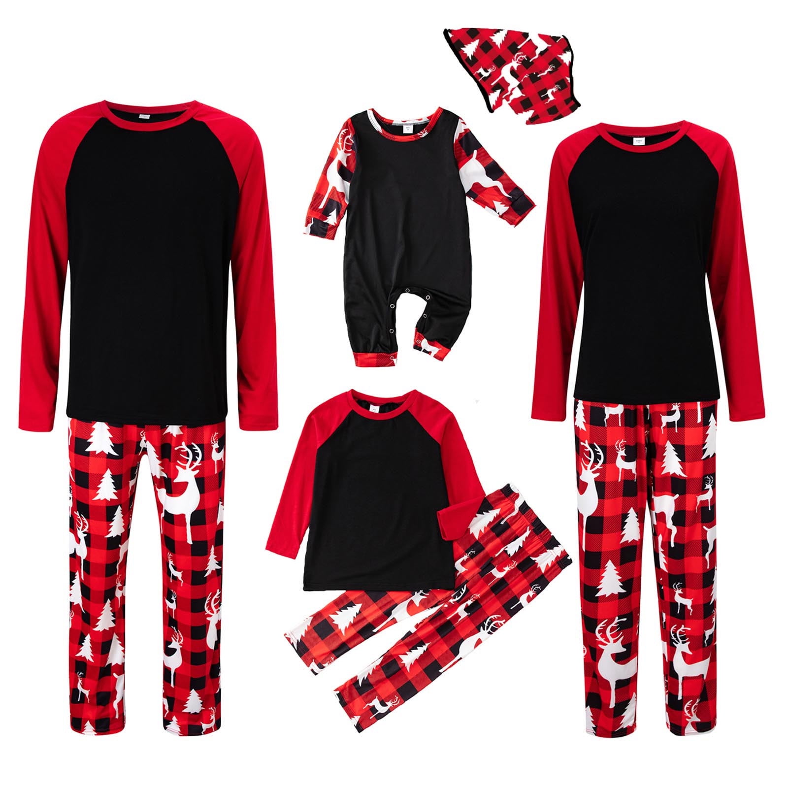 YYDGH Family Pajamas Set Matching Xmas Buffalo Plaid Christmas Pjs
