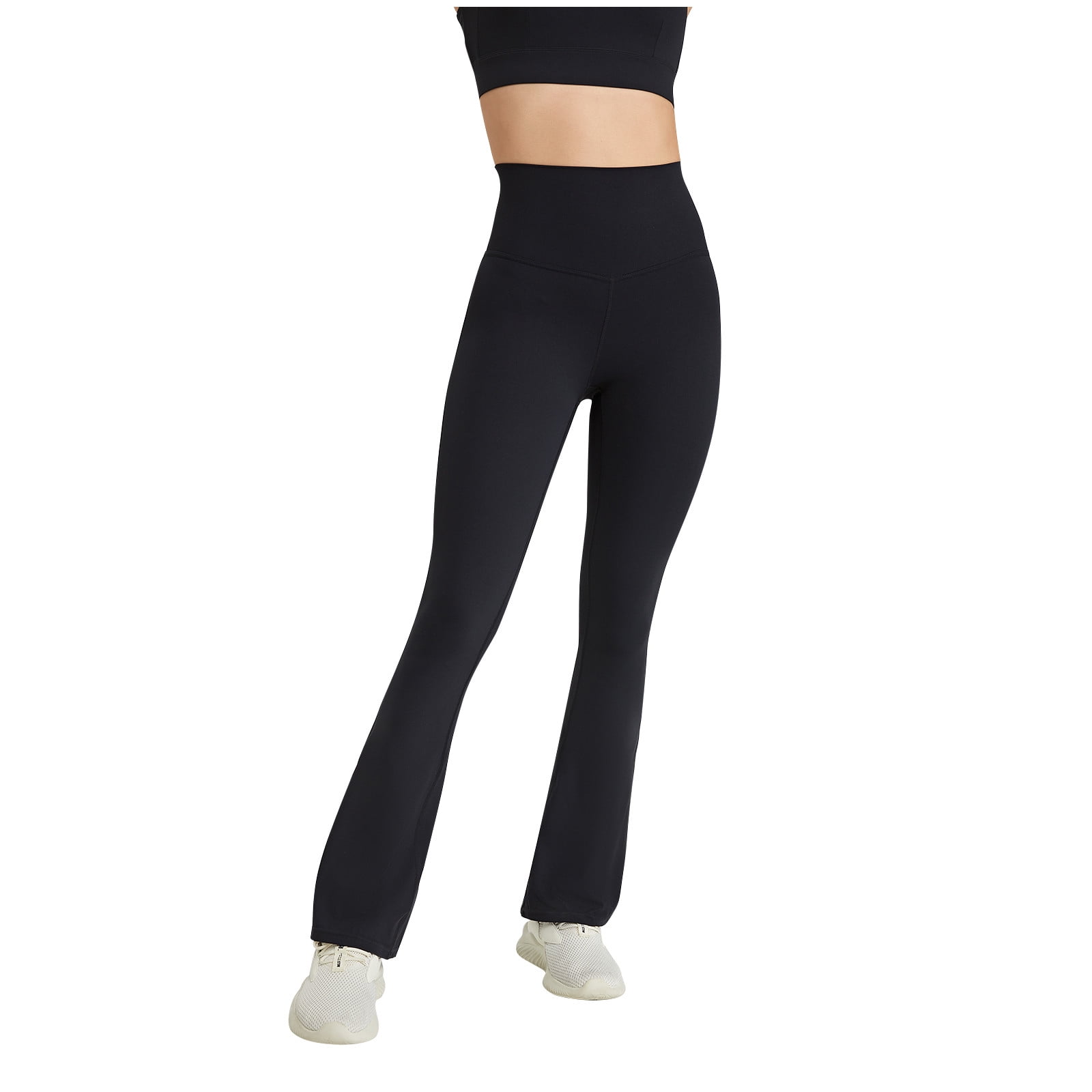 YYDGH Flare Leggings for Women Bootcut High Waisted Yoga Pants Workout  Bootleg Pants Black XL