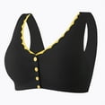 thumbnail image 1 of YYDGH Front Snaps Full Coverage Bras for Women Comfortable Easy Close Sports Bras Breathable Everyday Bras Underwear Black XL, 1 of 5