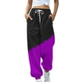 thumbnail image 1 of YYDGH Joggers Sweat Pants for Womens Baggy Loose Workout Running Sweatpants with Pockets Elastic High Waist Lounge Y2K Pants Purple XXL, 1 of 4