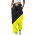 thumbnail image 1 of YYDGH Joggers Sweat Pants for Womens Baggy Loose Workout Running Sweatpants with Pockets Elastic High Waist Lounge Y2K Pants Yellow M, 1 of 4