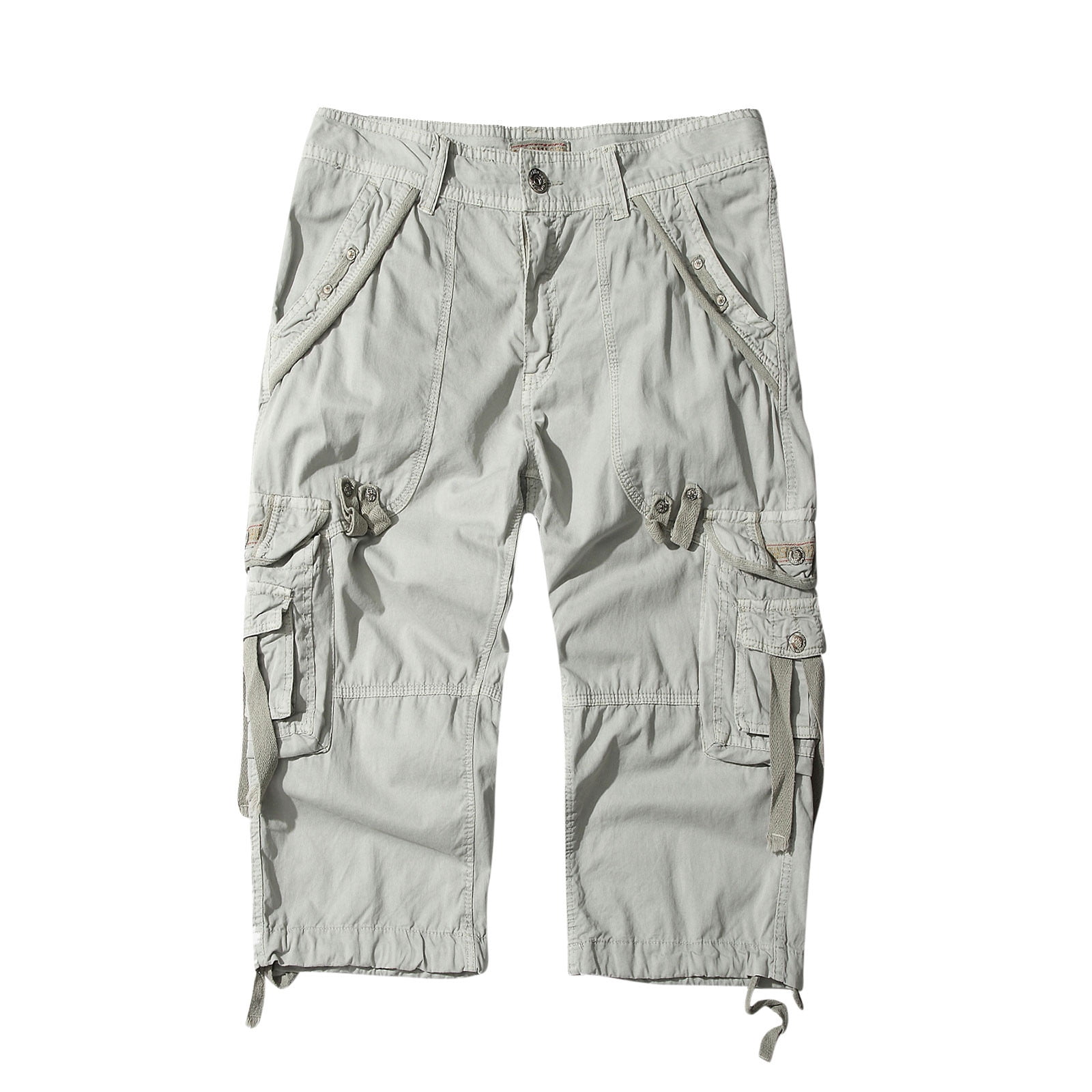 YYDGH Men's Cargo Shorts 3/4 Relaxed Below Knee Capri Cargo Pants ...