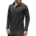 thumbnail image 1 of YYDGH Men's Casual Polo Shirts Classic Button Basic Long Sleeve Shirt Solid Color Cotton Tees Stylish Pullover Tops, 1 of 7