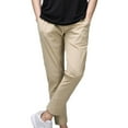 thumbnail image 1 of YYDGH Men's Dressy Work Pants Slim Fit Stretch Casual Pants Running Travel Elastic Waist Trousers with Pockets, 1 of 6