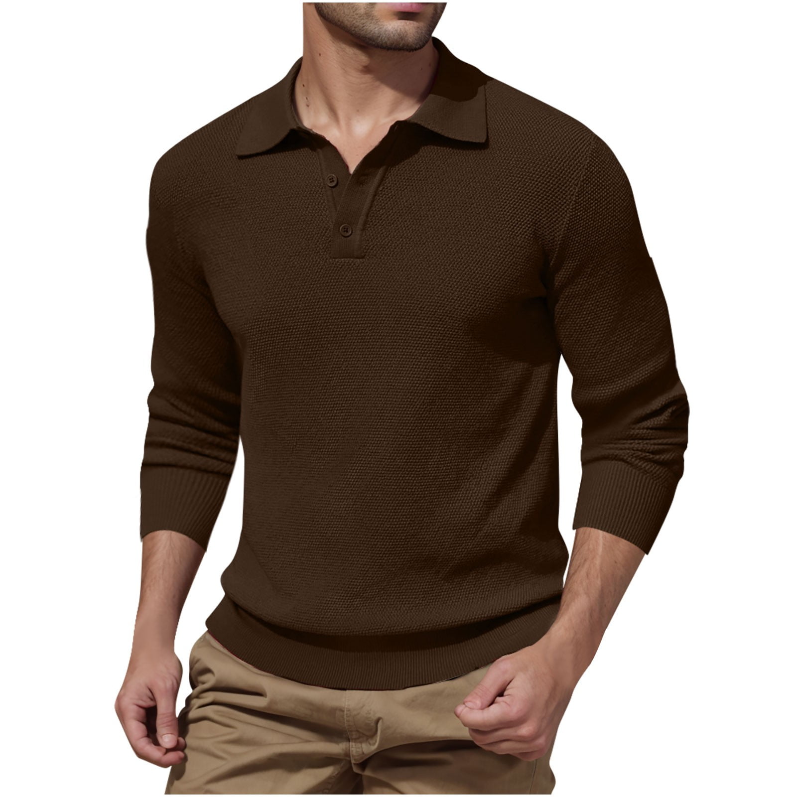 knee length dresses for ladies Bourhaan Men's 100% Linen Half-Zip Pullover Shirt main image 0