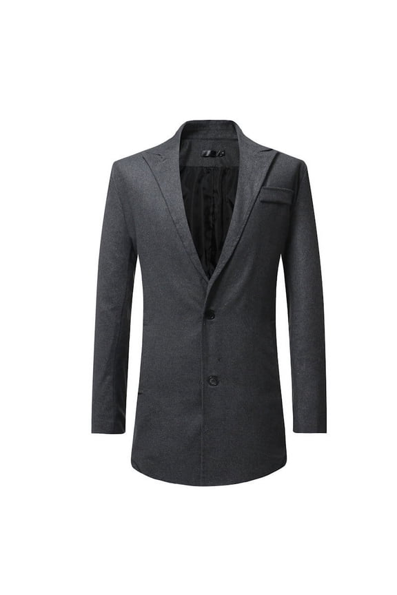 Men's Floral Dinner Party Blazers Prom Wedding Stylish Tuxedo Coats for Men One Button Dinner Jacket Tops Dark Gray XL
