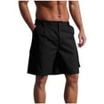 thumbnail image 1 of YYDGH Men's Golf Shorts 7" Stretch Casual Elastic Waist Dress Short Flat Front Chinos Bermuda Lightweight Shorts with Pockets, 1 of 5