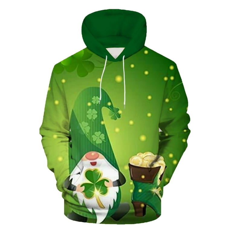 St. Patrick's Day Sweatshirt For Women Casual Long Sleeve Loose Fit Hoodie  Pullover Graphic Sweatshirt 