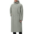 thumbnail image 1 of YYDGH Men's Long Rain Jacket Windbreaker Waterproof Lightweight Packable Running Hiking Cycling Golf Rain Coat with Hood Gray XXL, 1 of 9