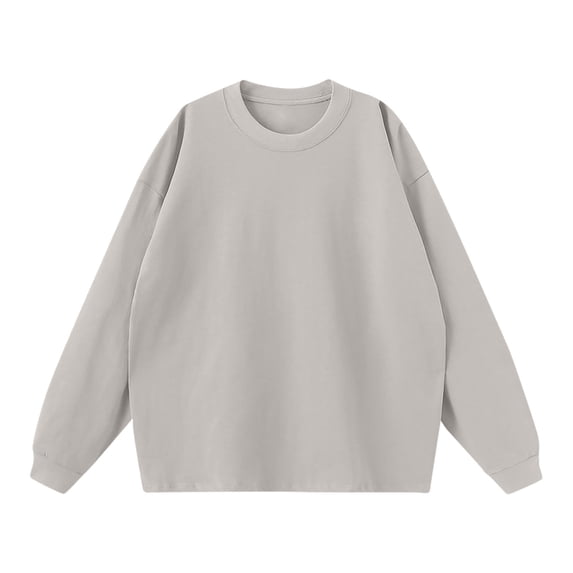 YYDGH Men's Long Sleeve Sweatshirt Crew Neck Polyester Pullover Plain Shirt Casual Solid Color Loose Fit Fall Winter Tops