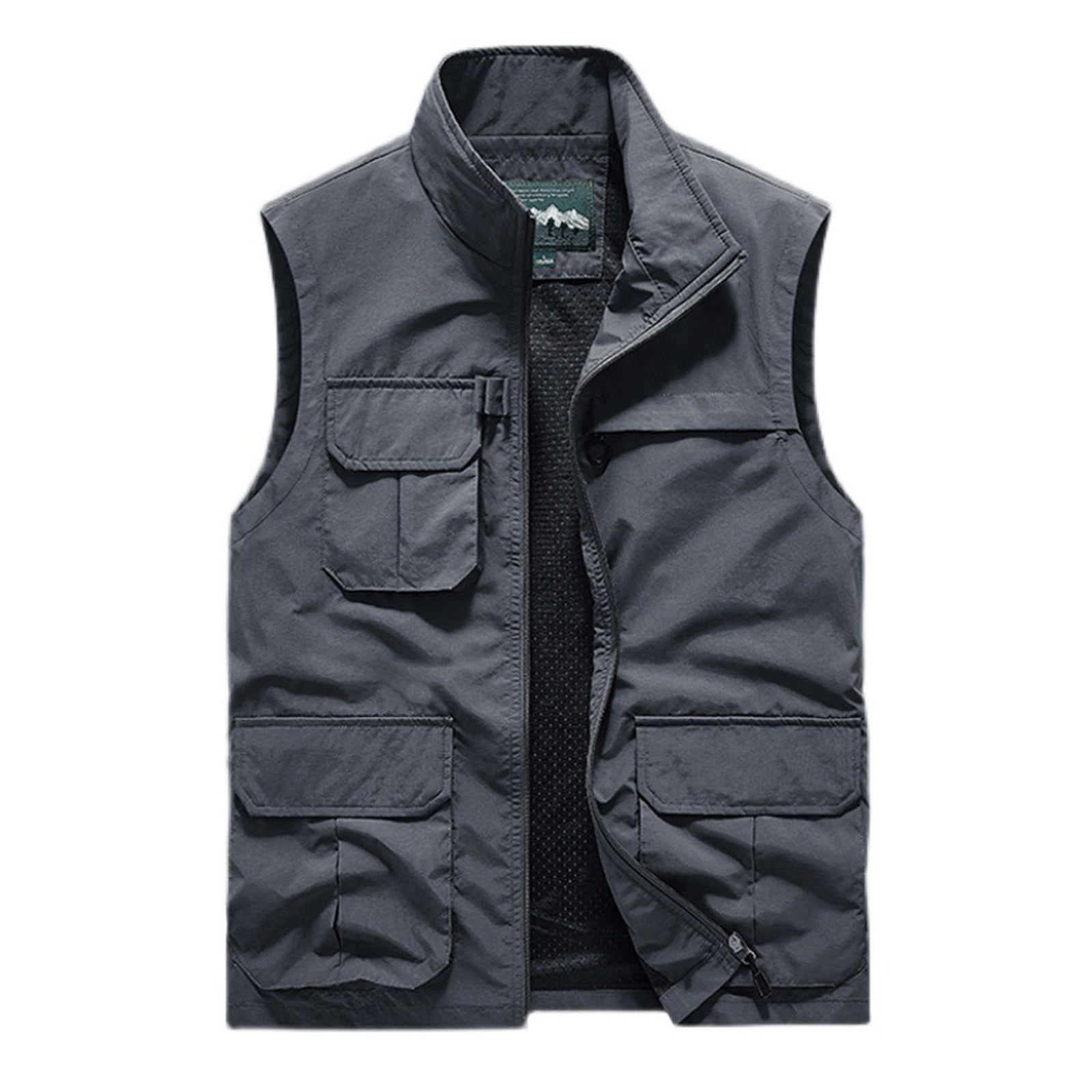 YYDGH Men's Outdoor Fishing Vest Casual Work Cargo Vests